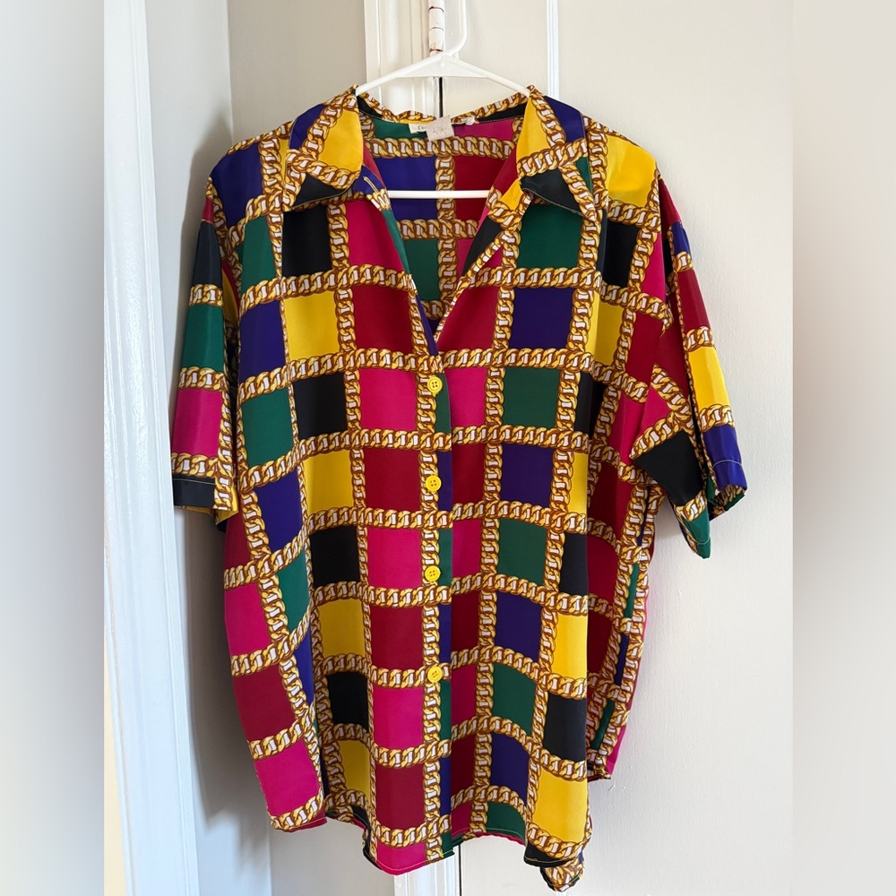 Vintage Impressions Colorful Checkered Shirt